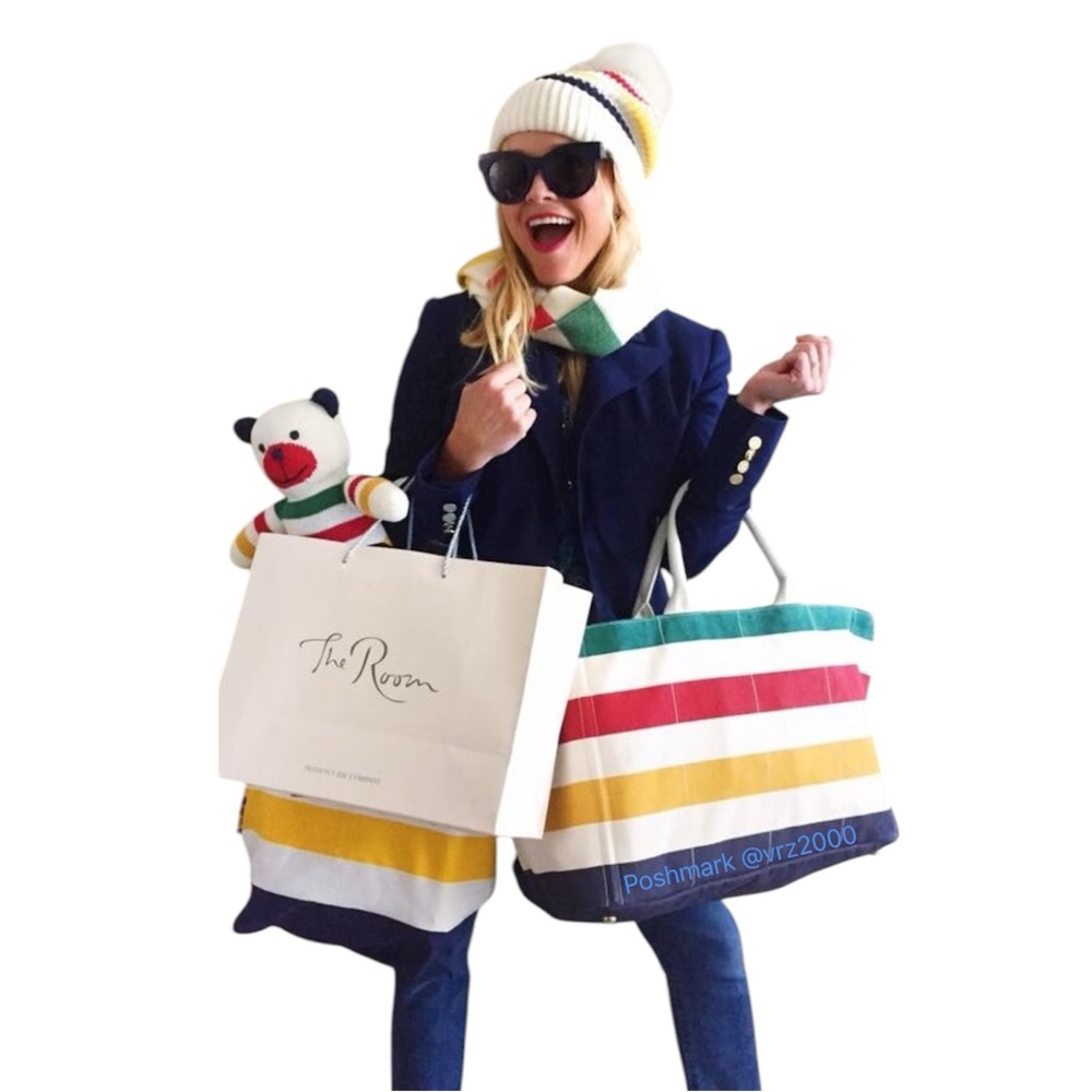Hudson’s Bay Company HBC Stripes Large Canvas Tote